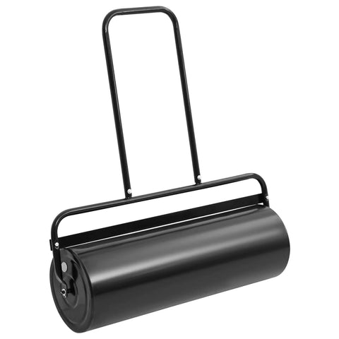 Garden Lawn Roller With Handle Black 63 Iron And Steel