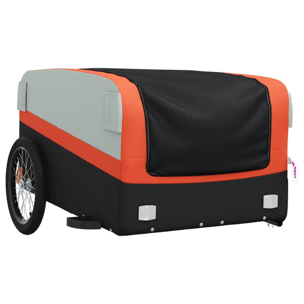 Trailers Bike Trailer Black And Orange 45 Kg Iron