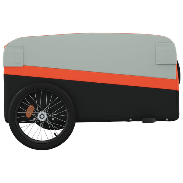 Trailers Bike Trailer Black And Orange 45 Kg Iron