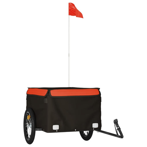 Trailers Bike Trailer Black And Orange 45 Kg Iron