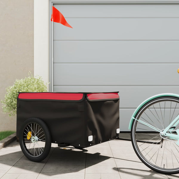 Trailers Bike Trailer Black And Red 45 Kg Iron