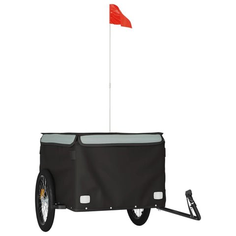 Trailers Bike Trailer Black And Grey 45 Kg Iron