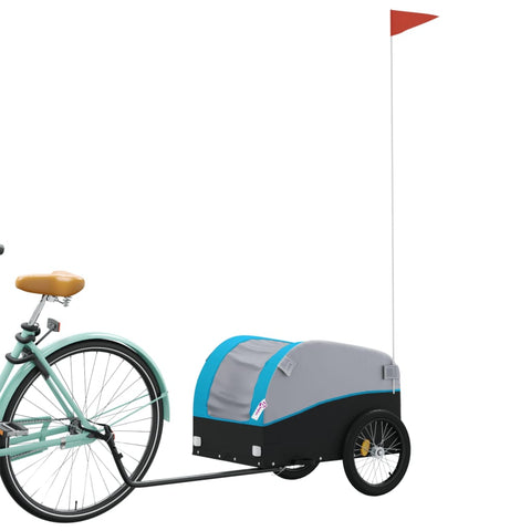 Trailers Bike Trailer Black And Blue 30 Kg Iron