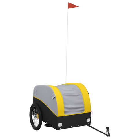 Trailers Bike Trailer Black And Yellow 45 Kg Iron