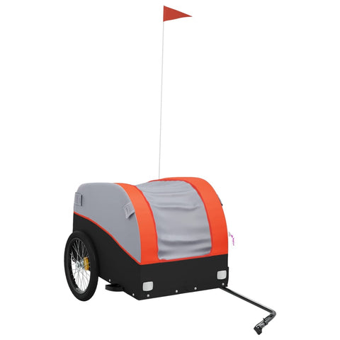 Trailers Bike Trailer Black And Orange 45 Kg Iron