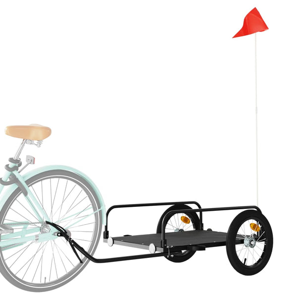 Trailers Bike Cargo Trailer Black 126X63x34 Cm Iron