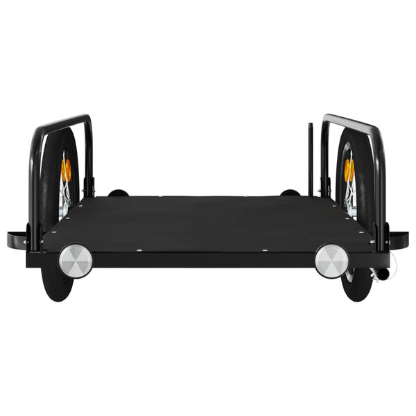 Trailers Bike Cargo Trailer Black 126X63x34 Cm Iron