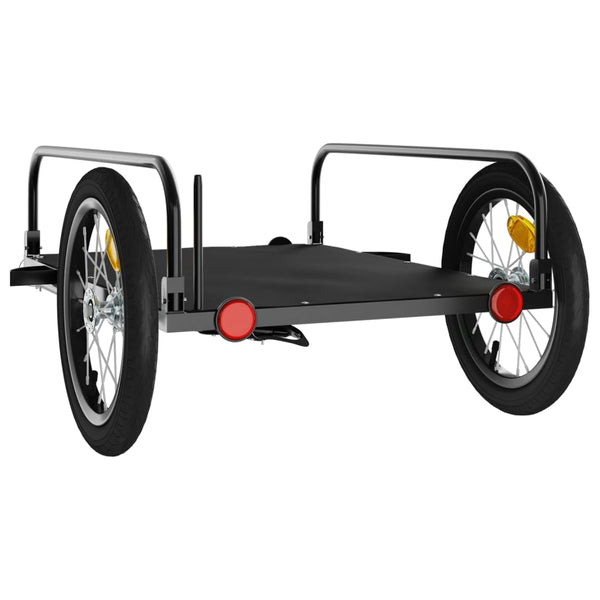 Trailers Bike Cargo Trailer Black 126X63x34 Cm Iron