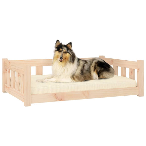 Pet Beds Dog Bed 95.5X65.5X28 Cm Solid Wood Pine