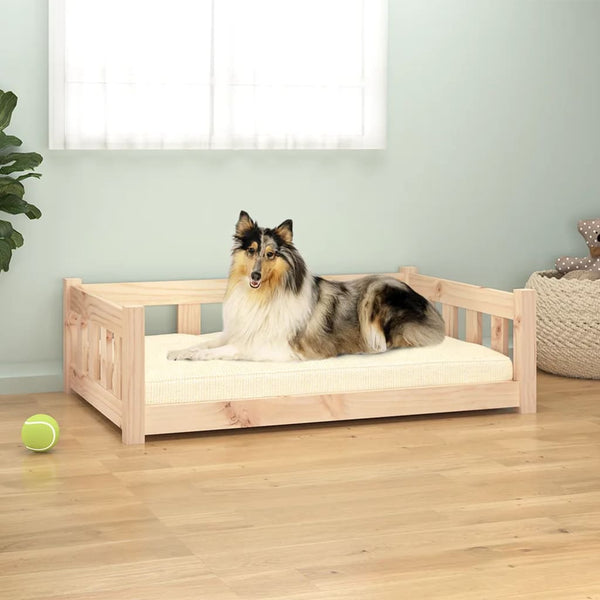 Pet Beds Dog Bed 95.5X65.5X28 Cm Solid Wood Pine