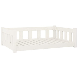 Pet Beds Dog Bed White 95.5X65.5X28 Cm Solid Wood Pine