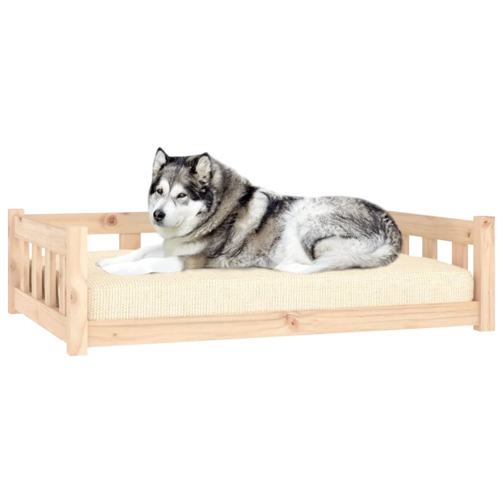 Pet Beds Dog Bed 105.5X75.5X28 Cm Solid Wood Pine