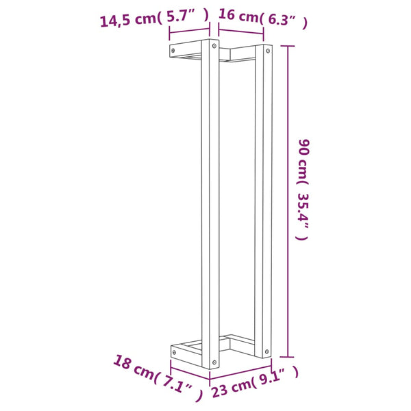 Towel Racks Towel Rack 23X18x90 Cm Solid Wood Pine