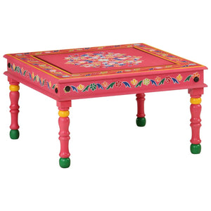 Coffee Tables Coffee Table Pink Hand Painted Solid Wood Mango