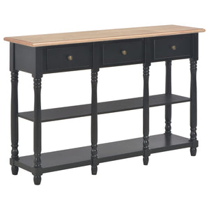 Tables Console Table Black 110X30x76cm Engineered Wood