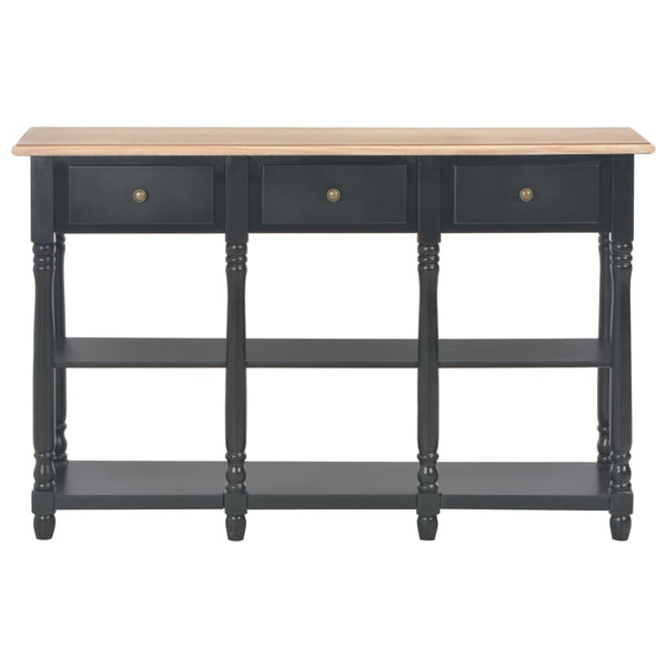 Tables Console Table Black 110X30x76cm Engineered Wood