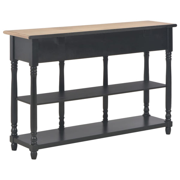 Tables Console Table Black 110X30x76cm Engineered Wood