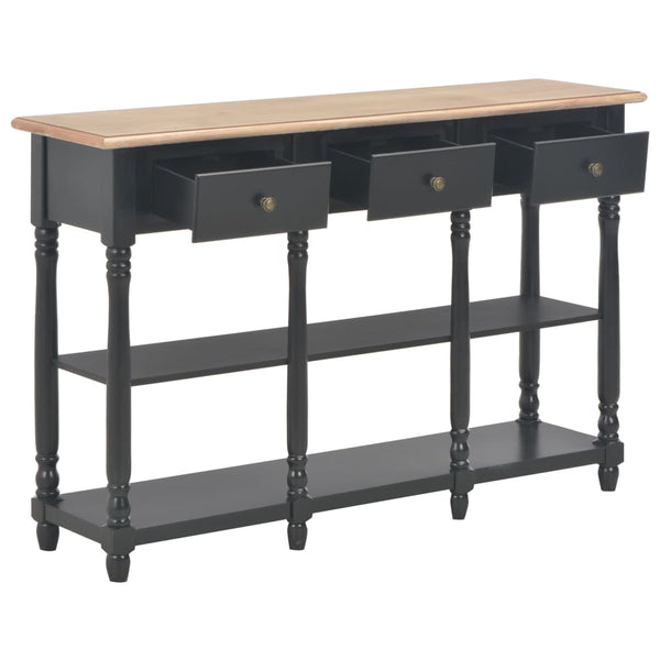 Tables Console Table Black 110X30x76cm Engineered Wood