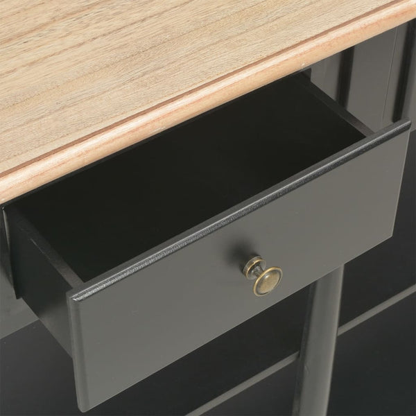 Tables Console Table Black 110X30x76cm Engineered Wood