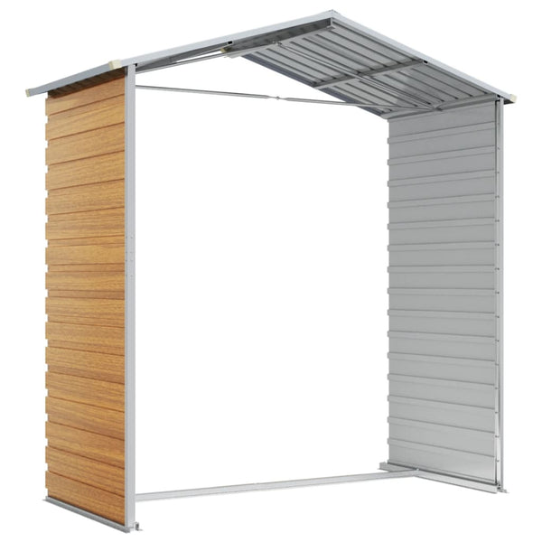 Sheds Summerhouses Carports Garden Shed Light Brown 191X130x198 Cm Galvanised Steel