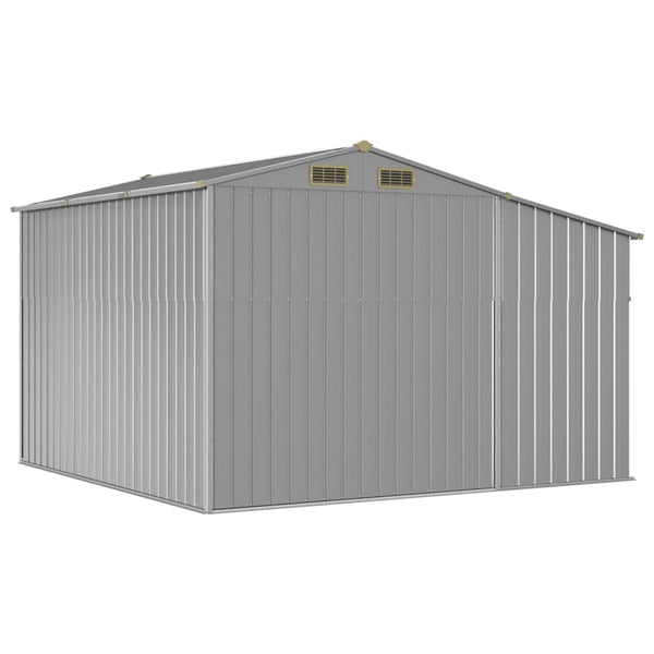 Sheds Summerhouses Carports Garden Shed Grey 277X279x179 Cm Galvanised Steel