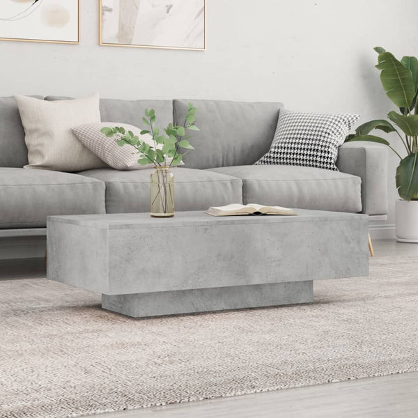 Coffee Tables Coffee Table Concrete Grey 100X49.5X31 Cm Engineered Wood