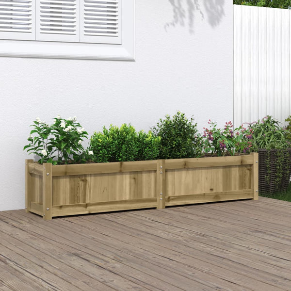 Baskets, Pots, Window Boxes Garden Planter 150X31x31 Cm Impregnated Wood Pine