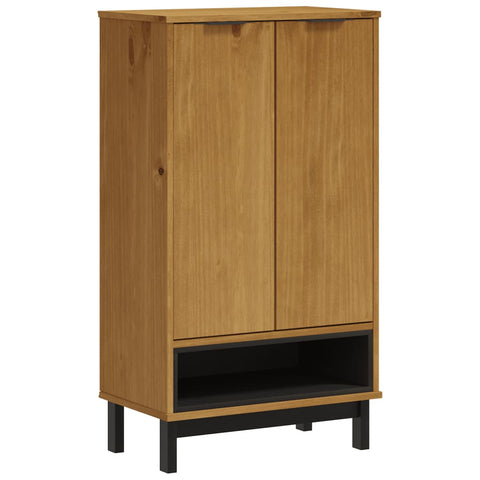 Shoe Cabinets Shoe Cabinet Flam 59.5X35x107 Cm Solid Wood Pine