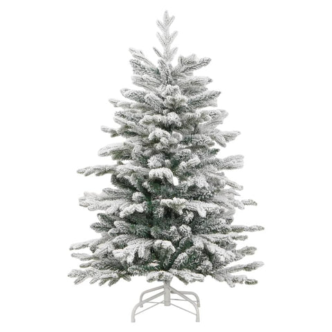 Seasonal Decorations Artificial Hinged Christmas Tree With Flocked Snow 120 Cm