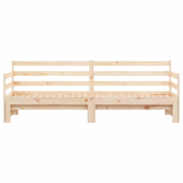 Sofa Beds Daybed With Trundle 92X187 Cm Single Size Solid Wood Pine