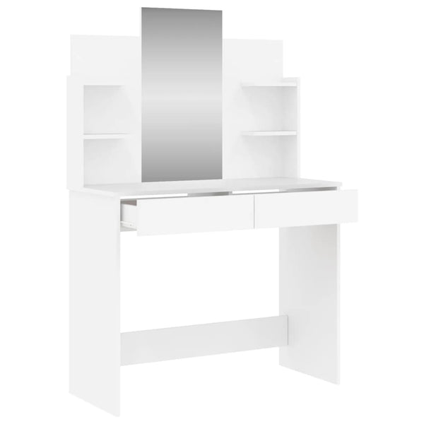 Dressing Tables Dressing Table With Mirror White 96X39x142 Cm