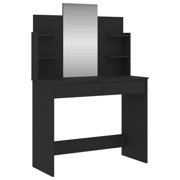 Dressing Tables Dressing Table With Mirror Black 96X39x142 Cm