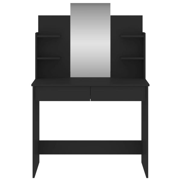 Dressing Tables Dressing Table With Mirror Black 96X39x142 Cm