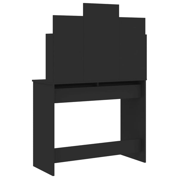 Dressing Tables Dressing Table With Mirror Black 96X39x142 Cm