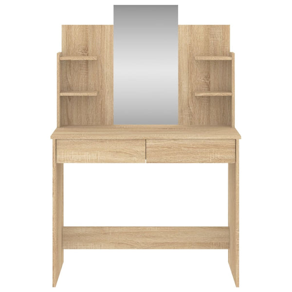 Dressing Tables Dressing Table With Mirror Sonoma Oak 96X39x142 Cm