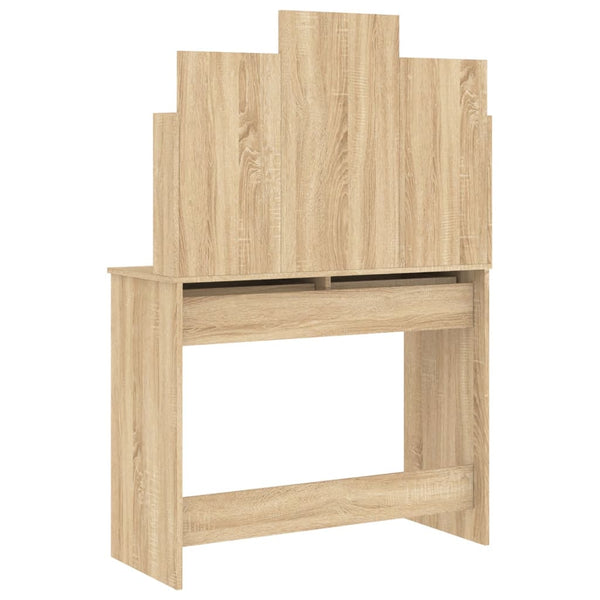 Dressing Tables Dressing Table With Mirror Sonoma Oak 96X39x142 Cm