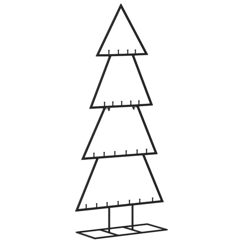 Seasonal Decorations Metal Christmas Tree For Decoration Black 125 Cm