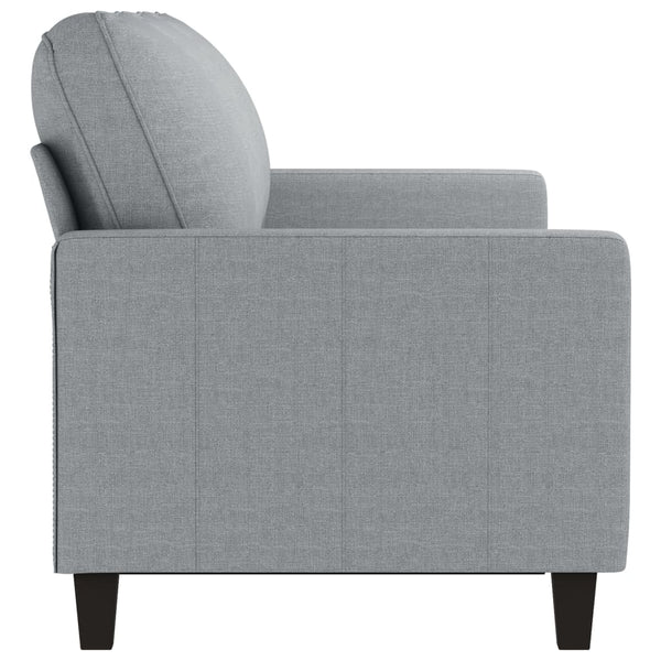 Sofas, Armchairs & Couches 3 Seater Sofa Light Grey 180 Cm Fabric