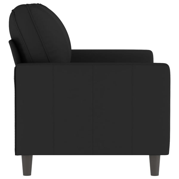 Sofas, Armchairs & Couches 2 Seater Sofa Black 120 Cm Velvet