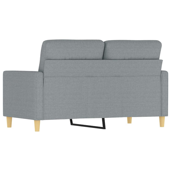 Sofas, Armchairs & Couches 2 Seater Sofa Light Grey 120 Cm Fabric