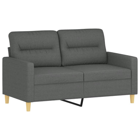 Sofas, Armchairs & Couches 2 Seater Sofa Dark Grey 120 Cm Fabric