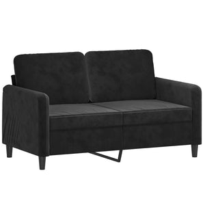 Sofas, Armchairs & Couches 2 Seater Sofa Black 120 Cm Velvet