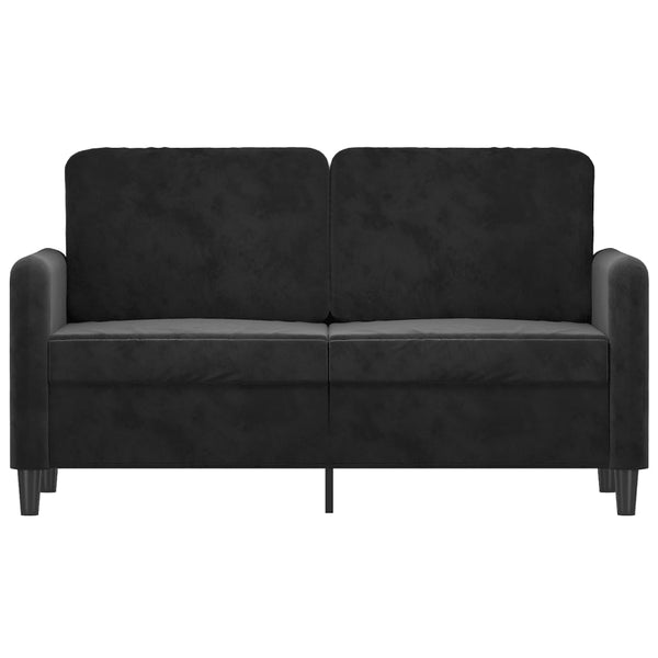 Sofas, Armchairs & Couches 2 Seater Sofa Black 120 Cm Velvet