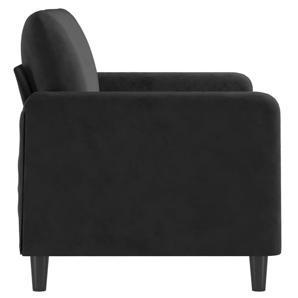 Sofas, Armchairs & Couches 2 Seater Sofa Black 120 Cm Velvet