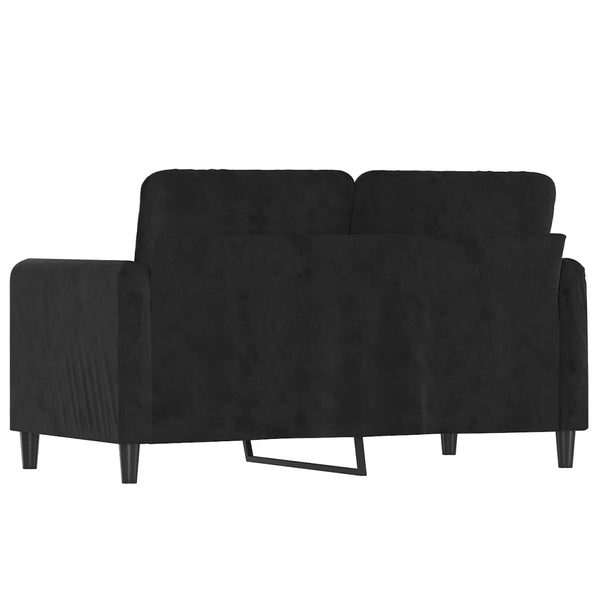 Sofas, Armchairs & Couches 2 Seater Sofa Black 120 Cm Velvet