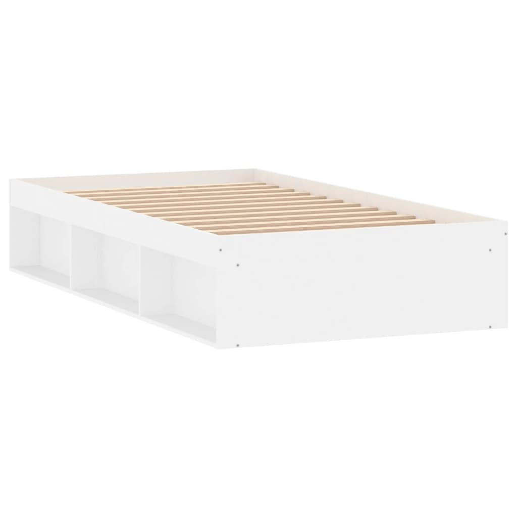 Single Bed Frames Bed Frame White 92X187 Cm Single Size