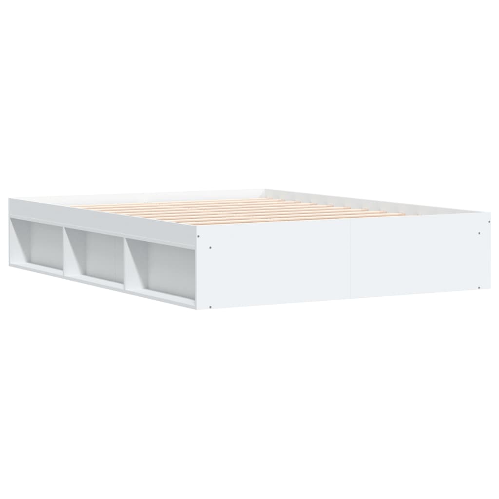 Double Bed Frames Bed Frame White 150X200 Cm