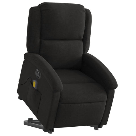 Electric Massage Chairs Electric Stand Up Massage Recliner Chair Black Fabric