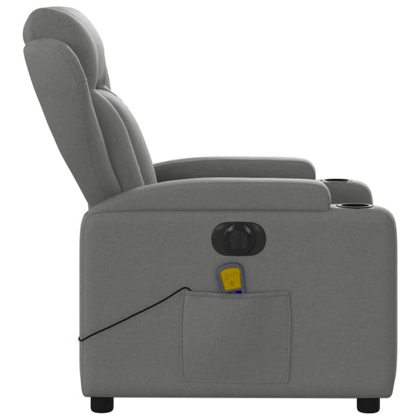 Electric Massage Chairs Electric Massage Recliner Chair Dark Grey Fabric