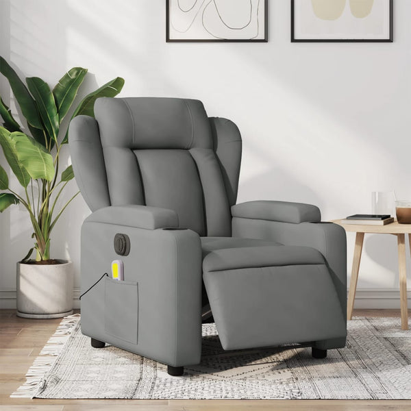 Electric Massage Chairs Electric Massage Recliner Chair Dark Grey Fabric